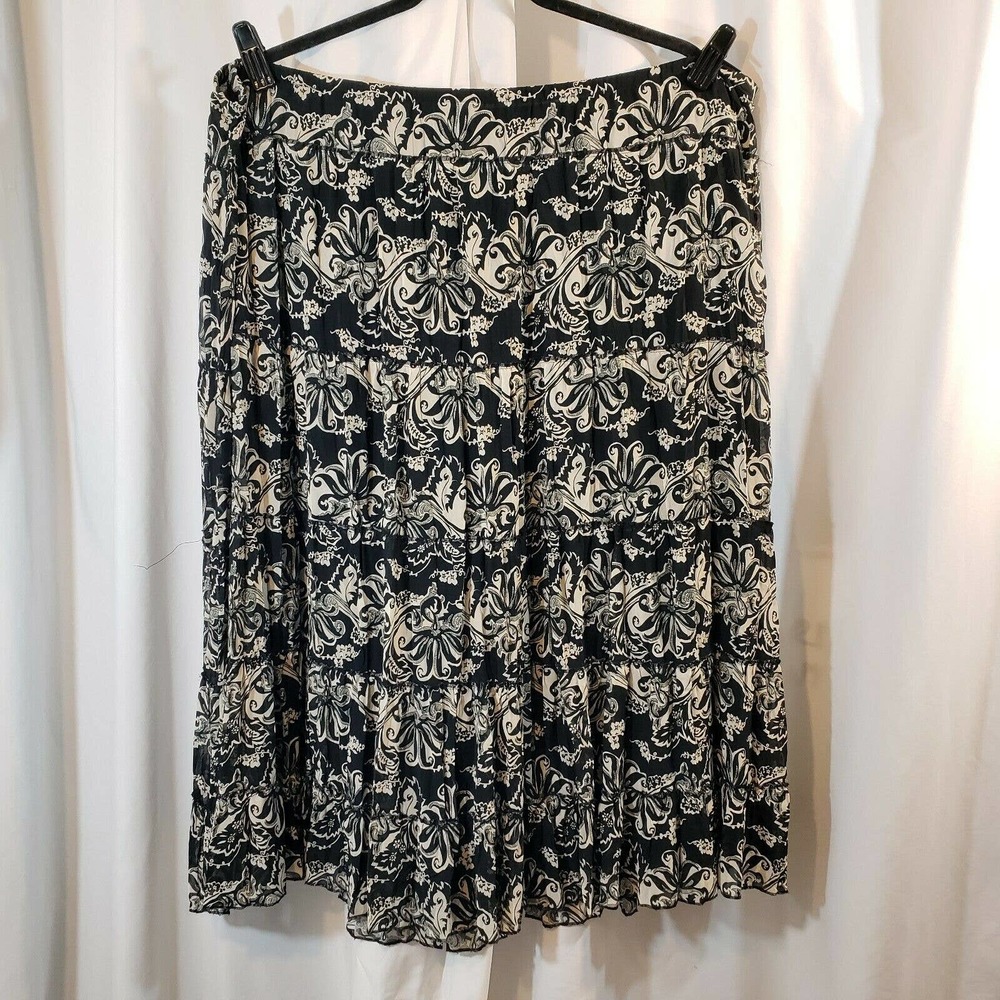 Emma James 20w tiered peasant skirt floral midi
